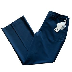 NEW Worthington Women's Blue High-Rise Straight Leg Trouser Pants Sz. 12